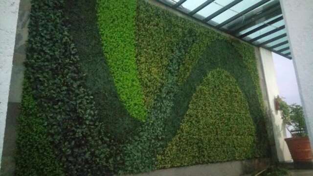 室外仿真植物墻