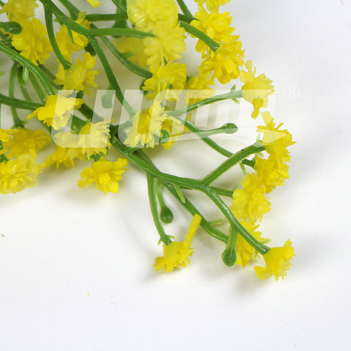 仿真塑料花滿天星黃色